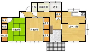 山口県山陽小野田市叶松2丁目【一戸建】の間取り
