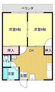 グリーンハイツ愛【101号室】の間取り