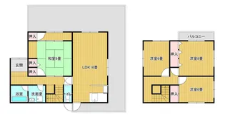 山口県宇部市大字際波【一戸建】の間取り