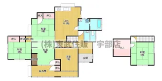 山口県宇部市大字際波【一戸建】の間取り