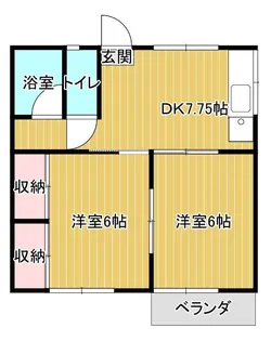 ハイツみゆきA【101号室】の間取り