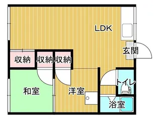 さいわいアパート【102号室】の間取り