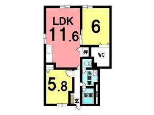 セーデシエンス16【103号室】の間取り