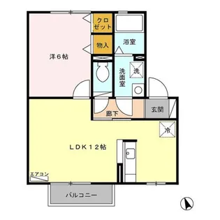 銀杏 弐番館【1階】の間取り