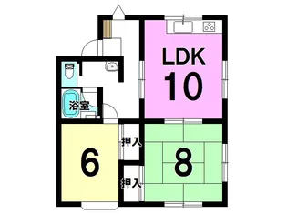 TKヴィレッジA棟【201号室】の間取り