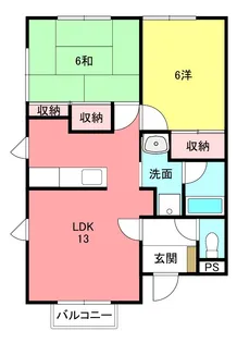 エミネント【A202号室】の間取り