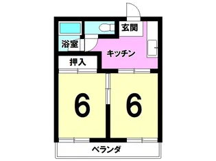 レジアス白銀A【1号室】の間取り