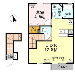 WIT鴨ケ池【2階】の間取り