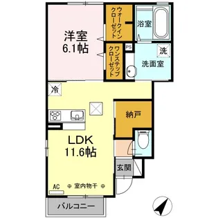 コレサ【1階】の間取り