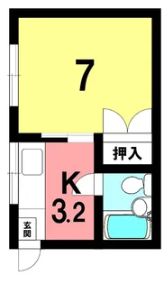 アビタシオンM【203号室】の間取り