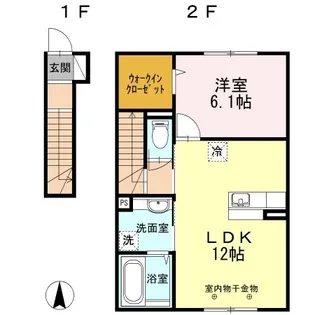 PROUD M【201号室】の間取り