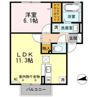 アバンセレジデンス【B101号室】の間取り