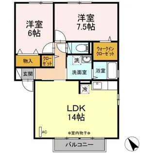 スローライフ【A 202号室】の間取り