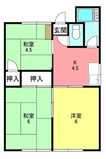 前澤荘【1号室】の間取り