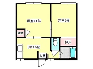 エステートフジ【203号室】の間取り