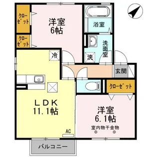 ウィステリアC【1階】の間取り