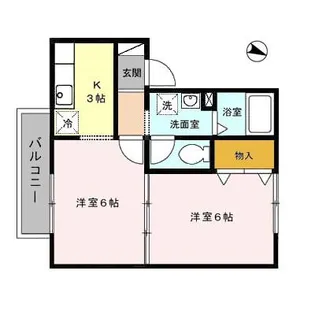 2Kの間取り画像