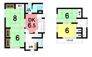 青森県八戸市桜ケ丘4丁目【一戸建】の間取り