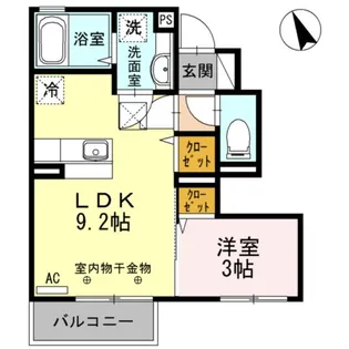 セジュールフェルテ【1階】の間取り