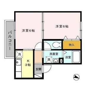 2Kの間取り画像