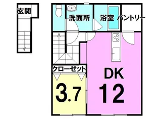 シャ・アムール【201号室】の間取り