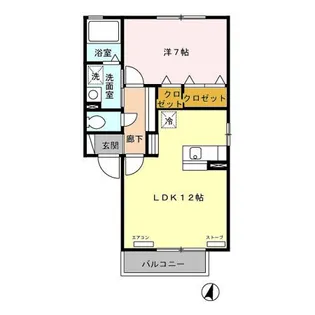 フォレットアモール B【2階】の間取り