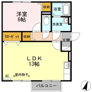 フェンネル【2階】の間取り