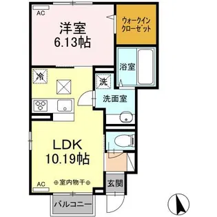 カーサガルボ【1階】の間取り