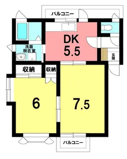 ビューパルク21【2階】の間取り