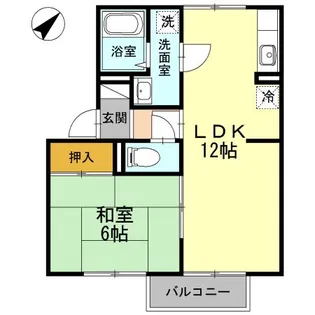 セジュール沢里【1階】の間取り