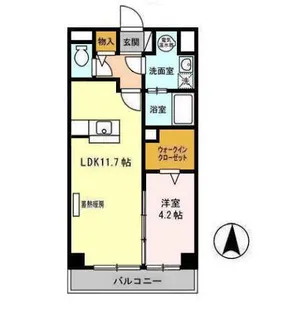 プリムローズヒル 弐番館【1階】の間取り