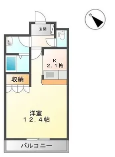 ロイヤルフォート新井田【101号室】の間取り