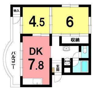 BETTER R 柏崎【105号室】の間取り