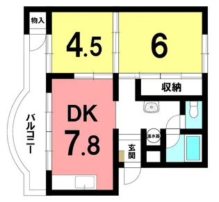 BETTER R 柏崎【402号室】の間取り