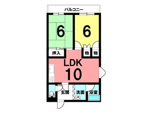 大東マンション【301号室】の間取り