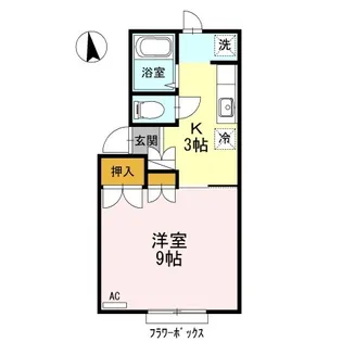 グリーンハウスセジュール【1階】の間取り