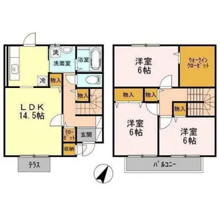 ソルジェンテ【D号室】の間取り