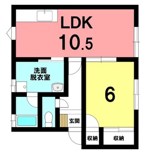 アブニールSaito C【7号室】の間取り