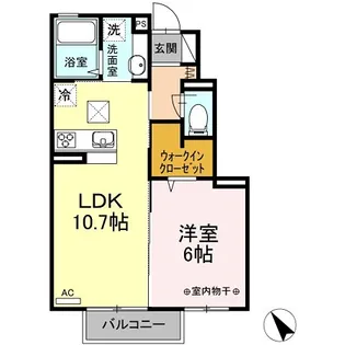 Risaia【1階】の間取り