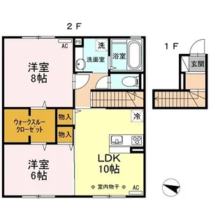 エスポワールトワダ【2階】の間取り