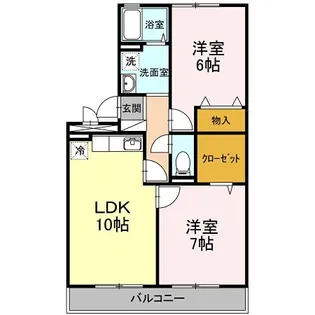 マンションタケイシ【2階】の間取り