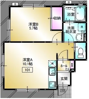 カーサユシェット【1階】の間取り
