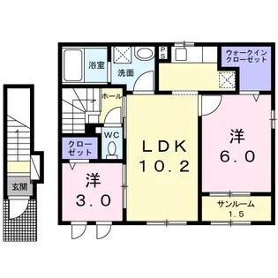 ポポラス【2階】の間取り