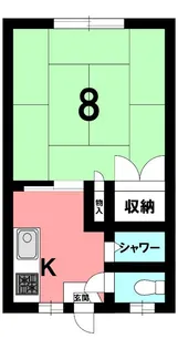 ぽぷらハイツ【2階】の間取り