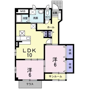 サン・スクエア【1階】の間取り