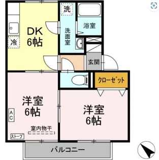 セジュール類家【2階】の間取り