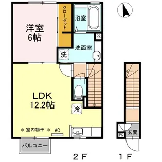 ラシェール城下【2階】の間取り