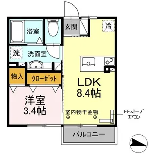 エクシア【2階】の間取り
