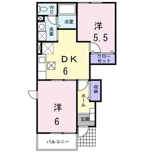 アヴェニール B【1階】の間取り