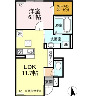 soleil城下【1階】の間取り